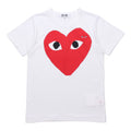 (WMNS) COMME des GARCONS PLAY Heart Emblem T-Shirt 'White' AZ-T025-051-1