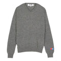 COMME des GARCONS PLAY FW25 x Invader Double Pixel Heart Knitwear 'Grey' AZ-N086-051-3