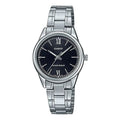 CASIO Quartz Waterproof SilverBlack Analog LTP-V005D-1B2