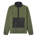 Nike x ACG Logo Embroidered Half Zipper Fleece Stand Collar Pullover Jacket Green Army green CK6839-325