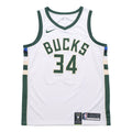 Nike Giannis Antetokounmpo Association Edition Swingman Basketball Jersey 34 SW 'White' 864429-100