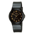 Men's CASIO STANDARD Series Watch Classic Strap Black Dial Mens Black Analog MQ-24-1B2