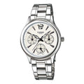 CASIO Waterproof Stainless Steel Strap White Analog LTP-2085D-7AVDF
