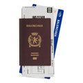 Balenciaga Passport Long Wallet 2 Tickets 'Dark Red' 7877772AA3R6027