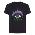 Men's KENZO Pattern Printing Short Sleeve Black 5TS049-4YC-99