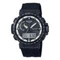 CASIO Waterproof Sports Shockproof Solar Powered Mens Black Analog/Digital Combo PRW-60YBM-1APR
