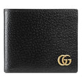 Gucci 26 GG Marmont Leather Bi-Fold Wallet 'Black Gold' 428726-DJ20T-1000