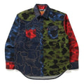A Bathing Ape x Levis Crossover SS21 Camouflage Long Sleeves Shirt 'Multicolor' 1H23-131-904