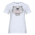 KENZO Tiger Head Printing Pattern Round Neck Short Sleeve White FA62TS8464YB-01