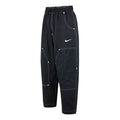 (WMNS) Nike SS22 Logo Embroidered Casual Woven Long Pants/Trousers Autumn Black DM6210-010