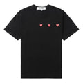 COMME des GARCONS PLAY SS25 Multi Red Heart T-Shirt 'Black' AX-T337-051-1