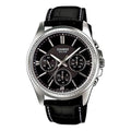 CASIO Waterproof Quartz Mens Black Analog MTP-1375L-1AVDF