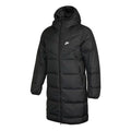 Nike Logo Mid-Length Sports Hooded Down Jacket Asia Sizing 'Black' DD6789-010