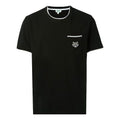 Men's KENZO SS21 Embroidered Pocket Round Neck Short Sleeve Black F755TS0014BA-99