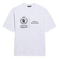 Men's Balenciaga x WFP 1st Generation Crossover Printing Logo Round Neck Pullover Short Sleeve Gray 612966THV841167