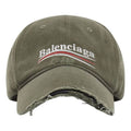Balenciaga Political Campaign Destroyed Cap 'Khaki Green' 673320410B20297