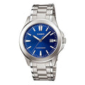CASIO Minimalistic Fashion Steel Strip Waterproof Quartz Watch Blue Stainless Steel Strap LTP-1215A-2A2