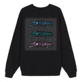Stussy Unisex Original Team Crew Printing Logo Sweatshirt Black 3913620