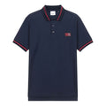 Men's Burberry Cotton Short Sleeve Polo Shirt Navy Blue 80259741