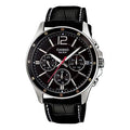 CASIO Quartz Waterproof Mens Black Analog MTP-1374L-1AV