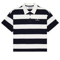 (WMNS) New Balance Striped Polo Shirt Asia Sizing 'Black White' NFE22412-MIX