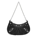 (WMNS) Balenciaga Le Cagole Mini Bag With Chain Crocodile Embossed 'Black' 69581423EJY1000