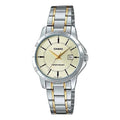 CASIO DRESS Series Classic PointerStainless Steel Strap Golden Quartz Waterproof Gold Dial Gold Analog LTP-V004SG-9A