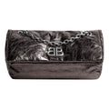 (WMNS) Balenciaga Monaco Small Chain Bag Metallized 'Dark Grey' 7659662AASD1314