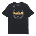 Nike Dri-FIT LeBron Logo Round Neck Quick Dry Basketball Sports Short Sleeve Black CV2048-010