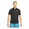 Men's Nike Solid Color Buckle Short Sleeve polo Black Polo Shirt DH0858-010