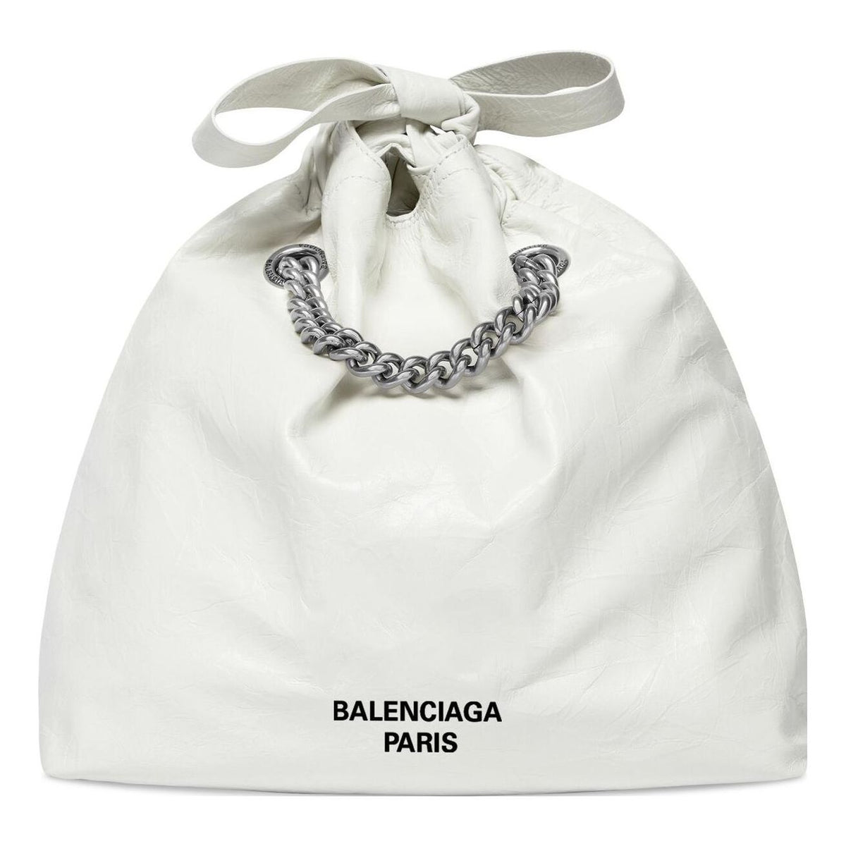 (WMNS) Balenciaga Crush Small Tote Bag 'Optic White' 742942210IU9001
