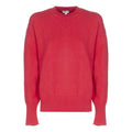 KENZO Solid Color Round Neck Pullover Long Sleeves Wool Sweater Red F962TO496814-27