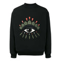 Men's KENZO Eye Pattern Round Neck Black F765SW6041RG-99