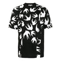 McQ Alexander McQueen Swallow Printing Knit Short Sleeve Unisex Black 519431-RLJ66-1000