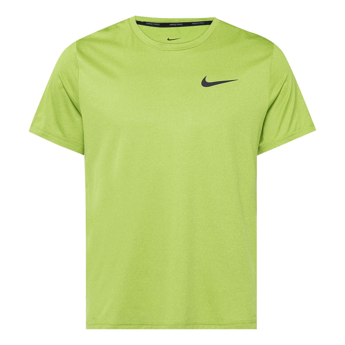 Men's Nike Pro Dri-FIT Solid Color Casual Sports Quick Dry Round Neck Short Sleeve Atomic Green T-Shirt CZ1182-377