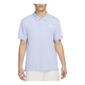 Men's Nike Sportswear Solid Color Lapel Short Sleeve Light Sea Blue Polo Shirt CJ4457-548