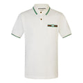 Gucci-Embellished Webbing And Interlocking GG Cotton Short-Sleeved Polo Shirt For Men White 628339-XJCQR-9061
