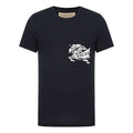 Men's Burberry SS21 Logo Printing Short Sleeve Navy Blue 80078371