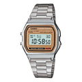 CASIO Vintage A158 Series 'Silver Brown' A158WEA-9