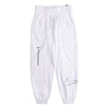 (WMNS) Nike Logo Printing Sports Adjustable Belt Bundle Feet Woven Long Pants/Trousers Autumn White DJ8997-100