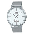 CASIO Male DRESS Japan / South Korea Fashion Waterproof Mens White Analog MTP-B100M-7EVDF