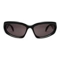 (WMNS) Balenciaga Swift Oval Sunglasses 'Black' 658745T00071000
