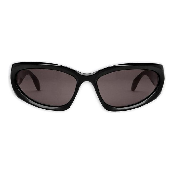(WMNS) Balenciaga Swift Oval Sunglasses 'Black' 658745T00071000