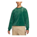 Men's Nike Solid Color Plaid Skateboard Round Neck Pullover Green DA4260-333