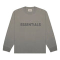 Fear of God Essentials SS20 Boxy Long Sleeve Charcoal logo Tee FOG-SS20-419