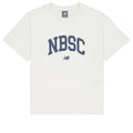 (WMNS) New Balance Big NBSC T-Shirt Asia Sizing 'White Blue' AWT42313-CIC