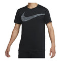 Nike Round Neck Training Short Sleeve 'Black Big Swoosh' CZ1355-010