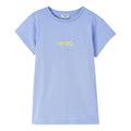 KENZO Alphabet Logo Pure Cotton Round Neck Short Sleeve Lavender Purple T-Shirt FA52TS710937-65