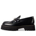 (WMNS) Gucci Rubber lug sole loafer with Horsebit 'Black Leather' 764211-DS800-1000