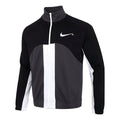 Nike Sportswear Swoosh Contrast Color Stitching Knit Stand Collar Logo Jacket Black DD5982-010